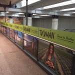 Campaña de Ente Tucumán Turismo. Estación de Subte Congreso de Tucumán. Tematización de Estación. Formato: Balcones vidriados.