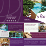 Diseño de folletería de Hotel & Spa Le Rêve, Playa del Carmen.